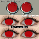 2pcs/pair crazy Halloween Colored Contact Lenses for Makeup Eyes Big Pupils Red Contact Lenses red series cosplay Lens