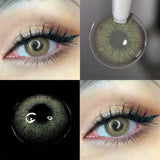 Colored Contact Lenses Lalens Chrome Brown Wild Cat Blue Green Gray Pairs Luster Color Contacts Eye Lens Eyes Half Year 2Pcs