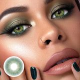 Colored Pupils 1Pair Contact Lenses for Eyes Brown Eye Lenses Green Contact Lenses Fashion Gray Makeup Lenses 1Year