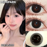 Big Diameter Multi-Tone Colored Contacts 2pcs Glossy High Moisture Half Yearly Lenses for Summer Daily Wear