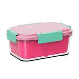 Multifunctional 800 ML Food Storage Box Reusable Leakproof Sealed Lunch Box with Fork Portable Food Storage Container Picnic Use
