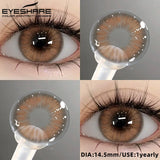 2pcs Natural Color Contact Lenses for Eyes Gray Lenses Colorcont Korean Lenses Yearly Beauty Brown Eye Contacts Lens