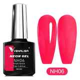 7.5ml Nail Gel Polish Ultra Neon Pink Summer Gorgeous Color Soak Off UV LED Gel Varnish Glitter Lacquer Nail Manicure