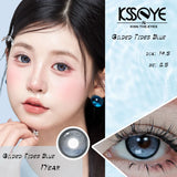 1 Pair Natural Brown Colored Contact Lenses Large Diameter for Fashionable Everyday Eye Enhancements