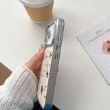 Luxury Star Pattern Five-pointed Stars Printed Plated Frame Phone Case for iPhone 16 15 14 17 Pro Max Shockproof Cover Funda