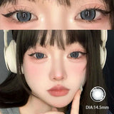 Myopia Color Contact Lenses For Eyes with Multicontact Natural Pupils Korean Grey Lenses 1 Pair(2Pcs) Fast Shipping
