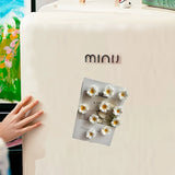 10pcs Simulation Resin Flower Refrigerator Magnets Creative Cute Magnetic Stickers Home Kitchen Decoration Magnets