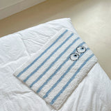 Funny Tufting Eyes Bedroom Rug Stripe Bathroom Mat Tidy Bedside Carpet Foot Pad Bathmat Doormat Aesthetic Home Room Decor
