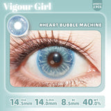 2pcs Half-yearly Color Lenses Vigour Girl Series Artistic Design for Photoshoot Anime Dreamy Eye Brightening Effect