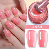 10ml Purple Red Series Gel Nail Polish Winter Dark Purple Nail Art Varnish Semi Permanent Soak Off UV LED Gel