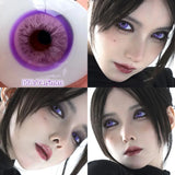 2pcs/pair Cyber Series Halloween Colored Contact Lenses for Makeup Eyes Big Pupils Red Contact Lenses Brown Lens Myopia