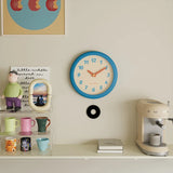 Acrylic Mirror Wooden Wall Clock Cute Living Room Home Decoration Table Clock Creative Gift Kids Bedroom Silent Clock