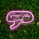 Good Vibes Only Neon Sign Engraving LED Light Custom Neon Signs Home Room Wall Decor Sign Custom Home Decor Bed room Bar Neon