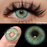 1Pair Natural Colorful Contact Lenses for Eyes Blue Eye Lenses Green Lenses Gray Pupils Yearly Cosmetic Eye Contacts