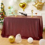 Rectangle Table Cover Golden Sequin Tablecloth Long for Wedding Birthday Party Baby Shower Events Independence Day Decorations