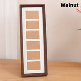 Desktop Display Frame for Multiple Photos and Cards 6-Cardboard Photo Frame Rectangular Polaroid Display Stand Home Office Decor