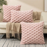 Red Pineapple Grid Turtle Pattern 3D Soft Plush Throw Pillowcase,Cushion Cover for Living Room Sofa Bedroom Home Room Decor 45CM