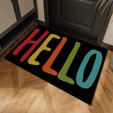 Multi-Style Welcome Door Mat Non-slip Dirt Trapper Absorbent Pad for Home Entryway Front Door & Living Room Decor