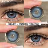 1 Pair Colorful Contact Lenses Natural Eye Makeup Contacts Lens for Eyes Korean Soft Lens Cosmetic Pupils Color Eye Len