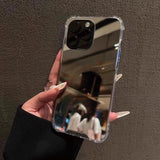 Acrylic Hard Mirror Phone Case For iPhone 17 16 15 Pro Max 14 Plus 13 12 11 Pro Max X XR XS Max 7 8 Plus 17 Air Shockproof Cover