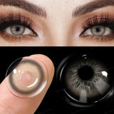 1 Pair Colored Contact Lenses Pupils Fashion Brown Lenses for Makeup Cosplay Lenses High Quality Natural Pupils Year