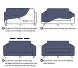 Thick Sofa Cover for Living Room Elastic Jacquard 1/2/3/4 Seater Sofa Cover L-shaped Corner Sofa Cover