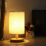 Wooden USB Bedside Night Light, Cylinder Lampshade Desk Lamp, Bedroom Home Decor Lamp, Perfect Birthday