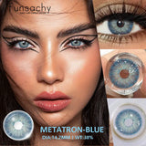 1pair Colorcon Contact Lenses for Eyes High Quality Soft Natural Contact Lenses Gray Beautiful Pupil Lens Blue Eye Lens