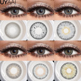 Contact Lenses Gray Cosmetic Eyes Colored Lens Natural Pupils Black Makeup Colored Pupils Beauty Black lenses Woman Makeup