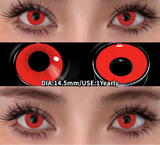 1 Pair Cosplay Crazy White Contact Lenses Colored Contact Lenses Anime Makeup Black Eye Lenses Yearly Halloween Lenses