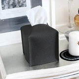 Creative Bedroom Living Room Leather Tissue Box Large Bathroom Kitchen Roll Paper Storage Case Napkin Holder Home Car Decoration