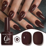 10ML Gel Nail Polish Solid Color Glass Gel Varnish Nail Art Gel Spring Summer Gel Nail Soak Off UV Gel Gel Vernis
