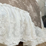 4Pcs Vintage French Floral Printing Lace Ruffles Bedding Set 100% Cotton Duvet Cover Flat/Fitted Sheet Pillowcases Home Textile