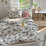 2025 Summer Quilt - 100% Cotton, Lightweight & Breathable, Cute Home Decor (No Pillowcase/Sheet) Comfortable Bedding