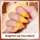 1/2Pcs Orange And Yellow Gel Nail Polish UV LED Soak Off Gel Nail Polish For Nail Art DIY Salon Home Holiday Gift For Women