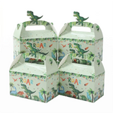 Dinosaur Party Favor Boxes Roar Jungle Theme Candy Paper Treat Bags for Kids Boys Birthday Baby Shower Packaging Supplies