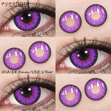 Halloween Color Contact Lenses Cosplay Red Eye Makeup Lenses Blue Pink Anime Eyes Contacts for Party Green Beauty Lens