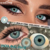 2Pcs Natural Color Contact Lenses Brown Contacts Gray Beautiful Pupils Blue Eye Lenses Yearly Green Beauty Makeup Lens