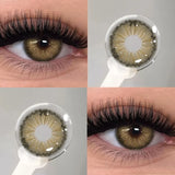 1Pair Natural Grey Pupils Contact Lenses With Prescription Brown Contacts Lenses Makeup Beauty Contacts  for Party