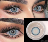 1 Pair Natural Colored Contact Lenses for Eyes Gray Eye Lens Fashion Blue Lenses Cosmetic Brown Eyes Contacts Yearly