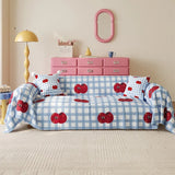 Cartoon Pattern Couch Towel, One Piece All Inclusive, Four Seasons Universal Imitation Hemp Settee Cover, Anti Slip Dust Covers