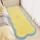 Special-shaped Runner Rug Pink Plaid Bow Bedroom Bedside Carpets Fashionable Ins Creative High-end Coffee Table Mats 러그 Alfombra