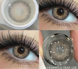 1 Pair Colored Contact Lenses for Eyes Brown Contacts Lenses Fashion Blue Lenses Yearly Gray Pupils Lens Beauty Makeup