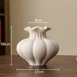 Flower Ceramic Vase Desk Decoration Floral Arrangement Artificial Flowers Decorative Vases Room Aesthetic Decor