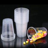 100PCS Disposable Clear Plastic Cup Outdoor Picnic Birthday Kitchen Party Tableware Tasting 220ml Picnic Plastic Cup Wholesale