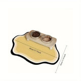 Minimally Designed Pet Feeding Mat Cat and Dog Absorbent Anti Slip Cat Bowl Mat Durable Natural Rubber Floor Mat Feeding Mats