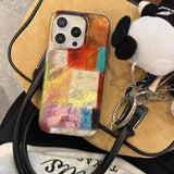 All-Inclusive Double-Layer Colorful Square Puzzle Mobile Phone Case Suitable for Apple for Iphone16Promax Case/For Iphone15Promax Case/14Pro Case/13 Iphonecase/Fashionable Women's Mobile Phone Case/Simple Mobile Phone Case