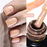 7ml Rubber Base Nail Gel Polish Nude Milky White DIY Nail Art Soak Off Gel Polish Semi Permanent Painting UV Vernis