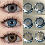 NEW Colored Contact Lenses for Eyes 1 Pair High Quality Brown Natural Beauty Lenses Gray Colored Pupils Green Colorcon