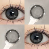1 Pair Brown Eye Lenses Korean Natural Lenses Color Contact Lenses Eyes with Degree Gray Beautiful Pupil Fast Shipping